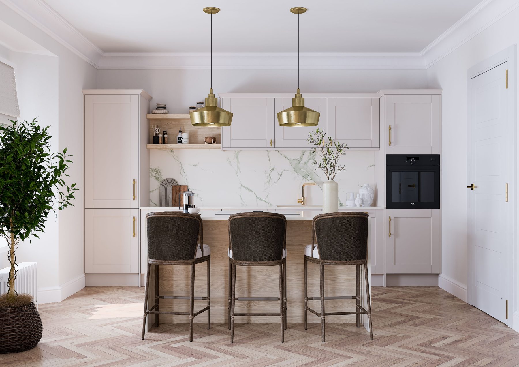 Modern shaker kitchen by Limitless Kitchens & Furniture